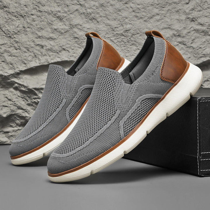 Men's Knit Mesh Slip-On Walking Loafers