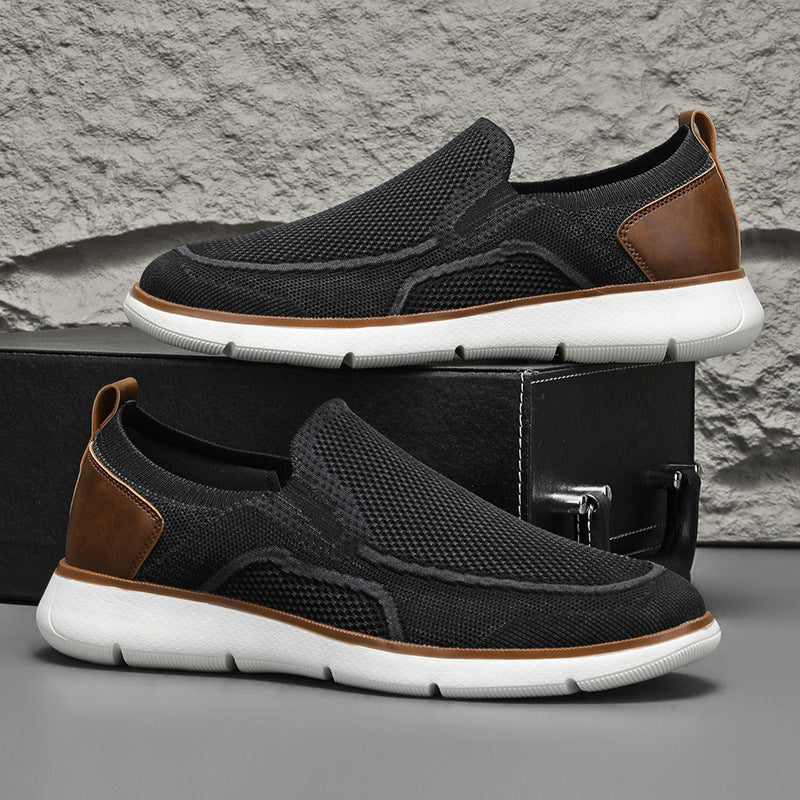 Men's Knit Mesh Slip-On Walking Loafers