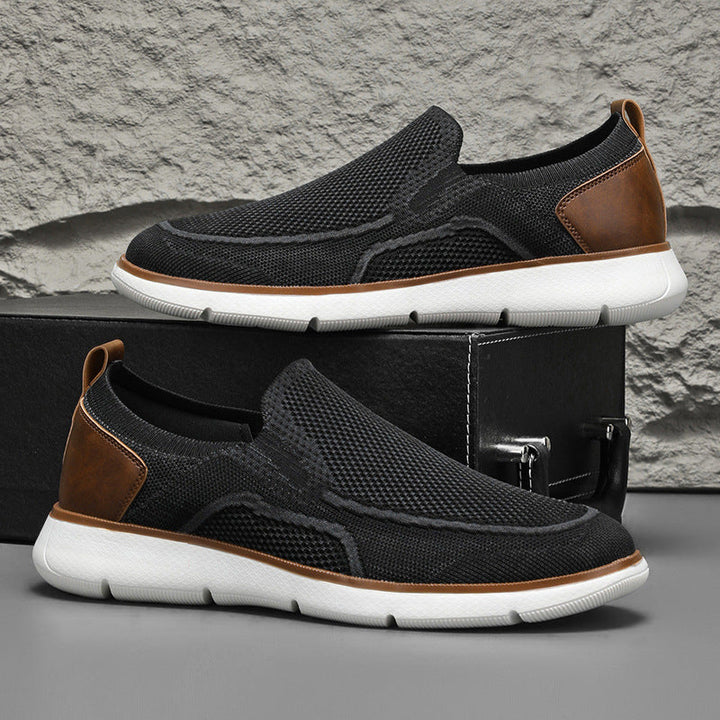 Men's Knit Mesh Slip-On Walking Loafers
