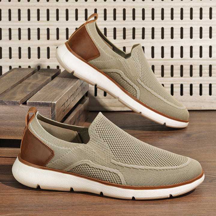 Men's Knit Mesh Slip-On Walking Loafers