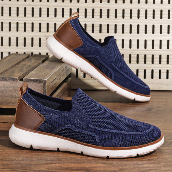 Men's Knit Mesh Slip-On Walking Loafers