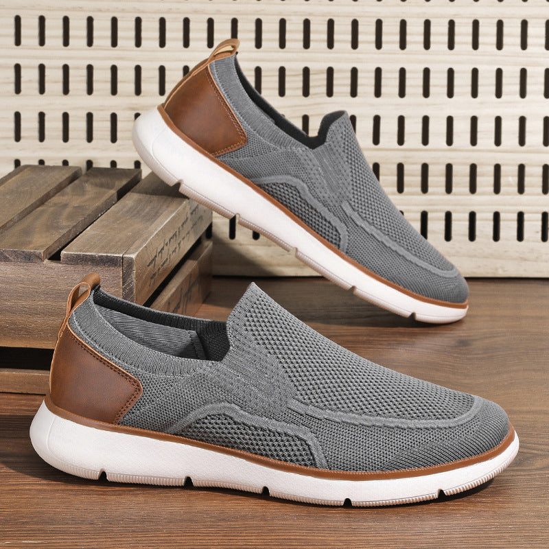 Men's Knit Mesh Slip-On Walking Loafers