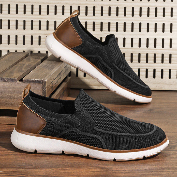 Men's Knit Mesh Slip-On Walking Loafers