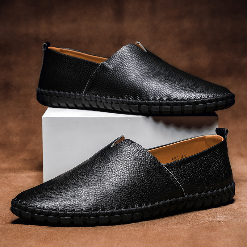 Men's Genuine Leather Comfortable Slip-On Loafers