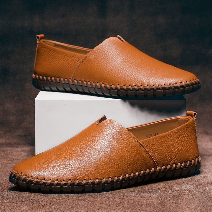 Men's Genuine Leather Comfortable Slip-On Loafers