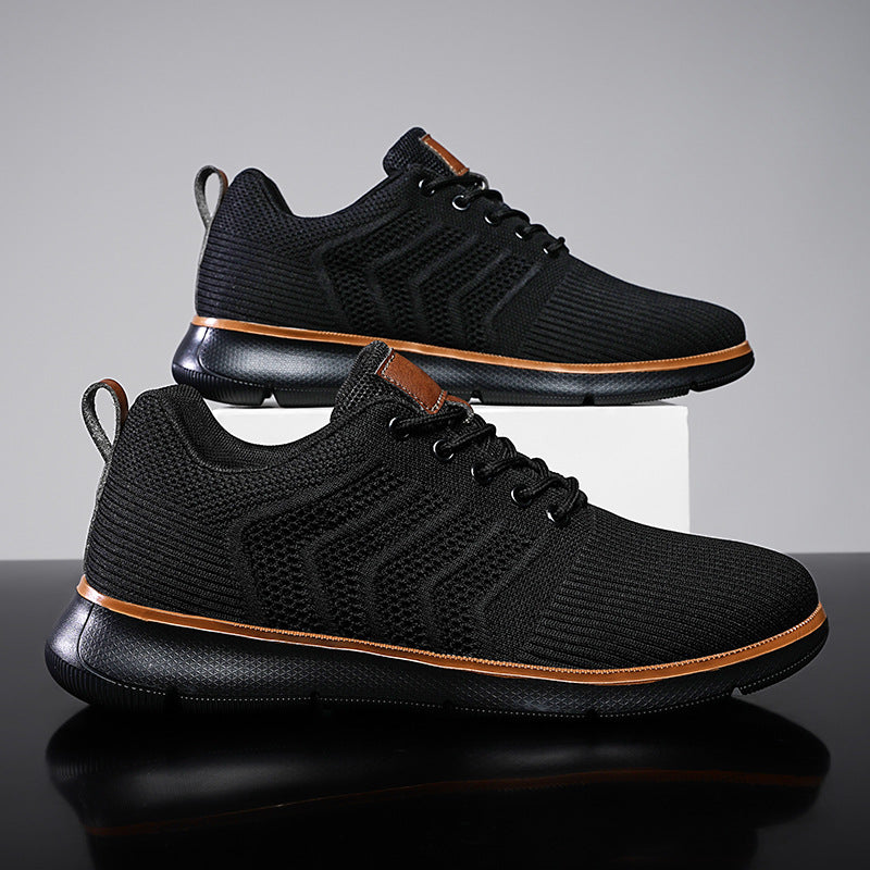 Men’s Lightweight Breathable Knit Sneakers | Casual Everyday Comfort Shoes
