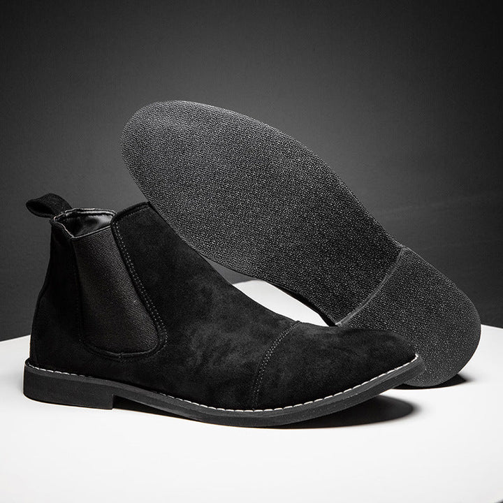 Men’s Suede Chelsea Boots - Classic Slip-On Ankle Boots