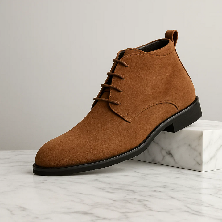 Men’s Premium Suede Desert Boots - Lace-Up Ankle Chukkas
