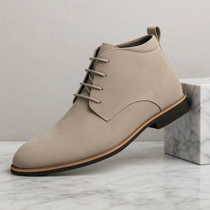 Men’s Premium Suede Desert Boots - Lace-Up Ankle Chukkas