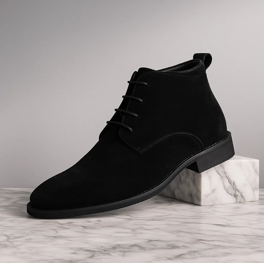 Men’s Premium Suede Desert Boots - Lace-Up Ankle Chukkas