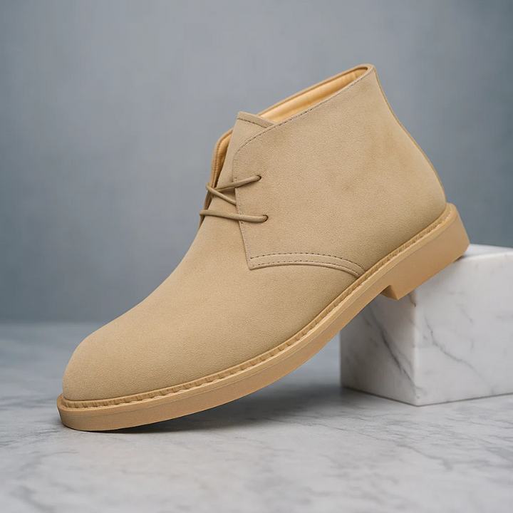 Men’s Suede Chukka Desert Boots - Lace-Up Comfort Footwear