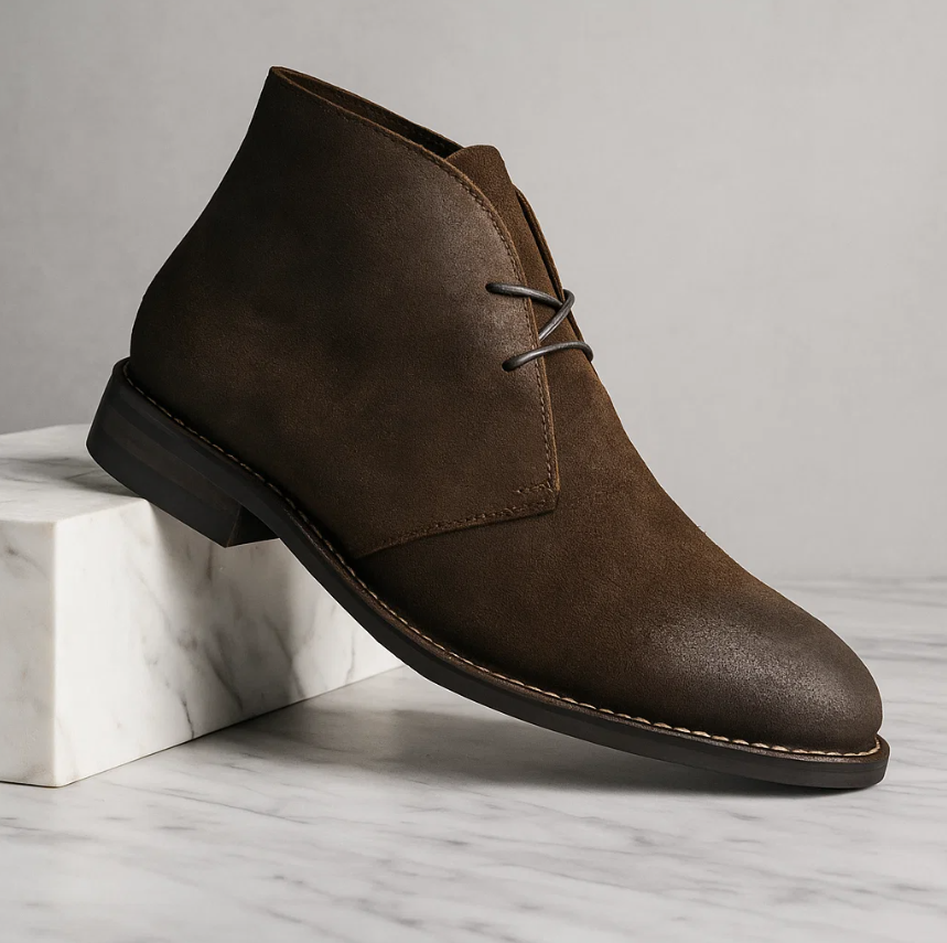 Men's Classic Suede Dress Chukka Ankle Boots