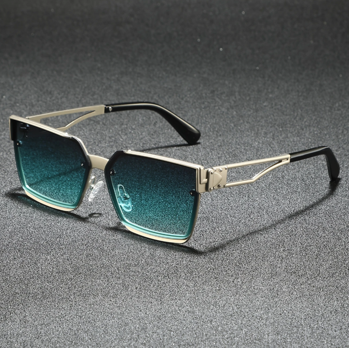 Men’s Square Frame UV400 Gradient Sunglasses