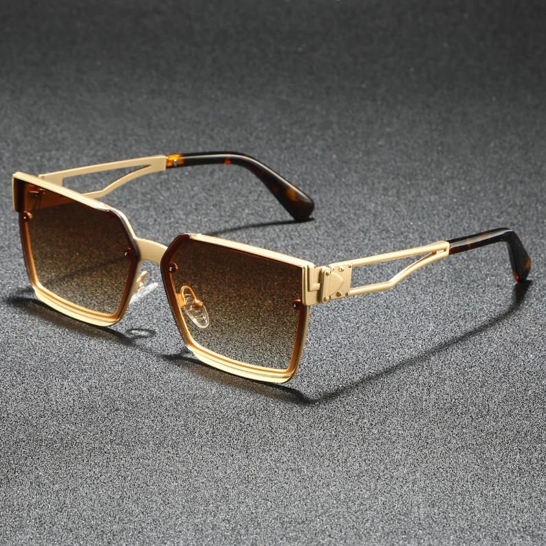 Men’s Square Frame UV400 Gradient Sunglasses