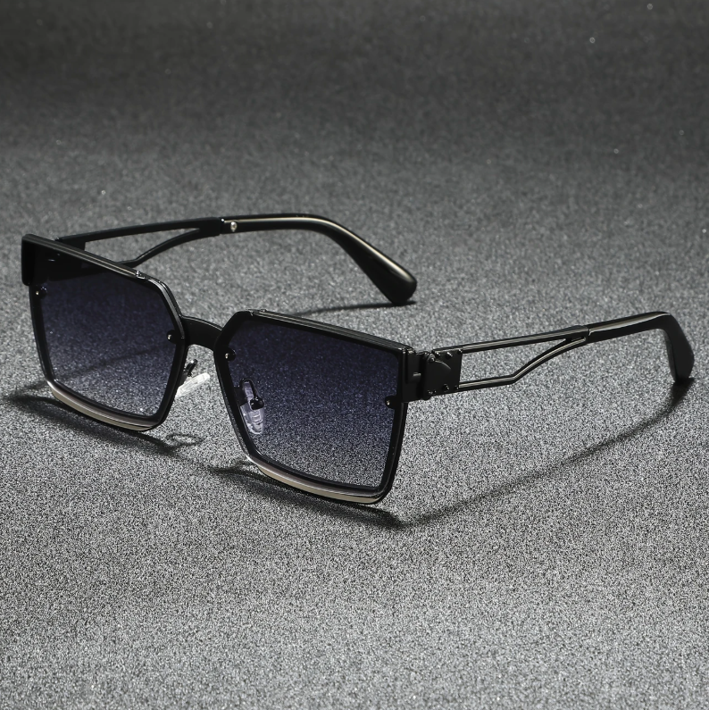 Men’s Square Frame UV400 Gradient Sunglasses