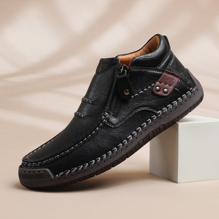 Men's Zipper Durable Slip-On Loafers