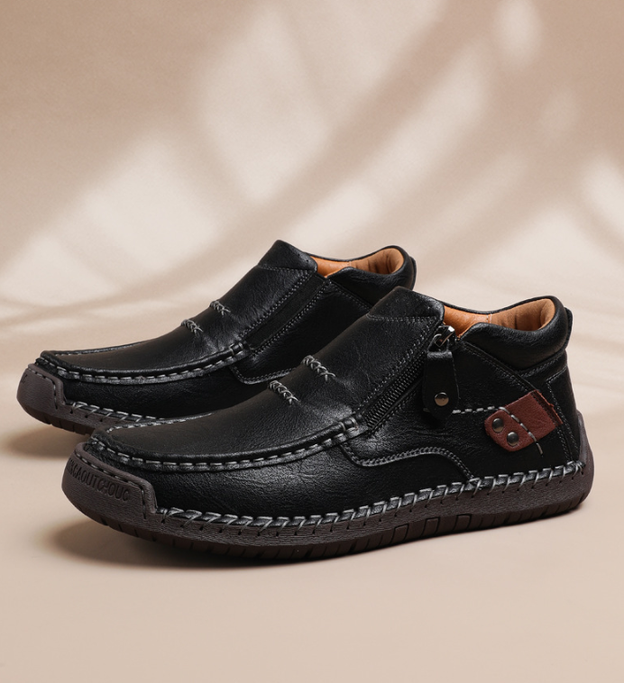 Men's Zipper Durable Slip-On Loafers