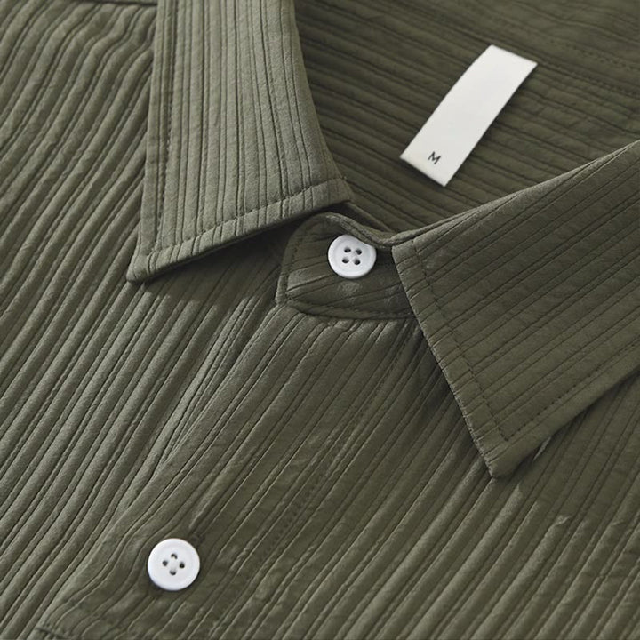 Men’s Textured Contrast Panel Shirt