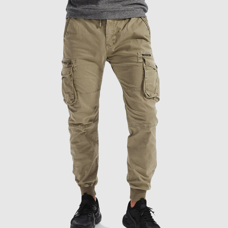 Men’s Heavy-Duty Cargo Comfortable Drawstring Trousers