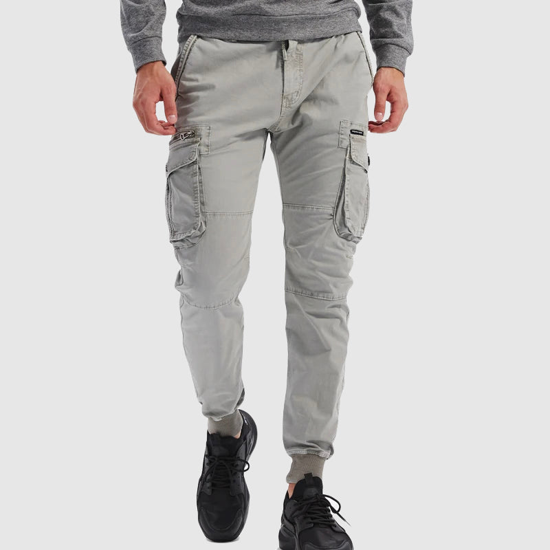 Men’s Heavy-Duty Cargo Comfortable Drawstring Trousers