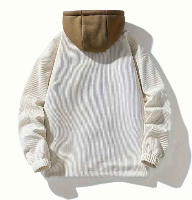 Unisex Corduroy Warm Winter Hoodie Jacket