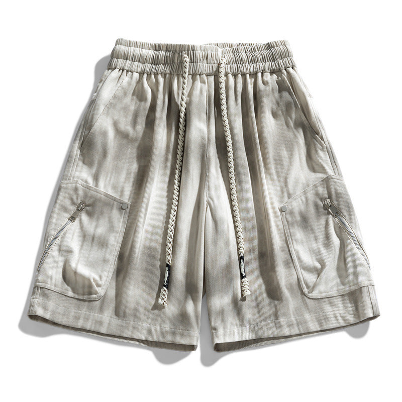 Men's Washed Zip Pocket Shorts