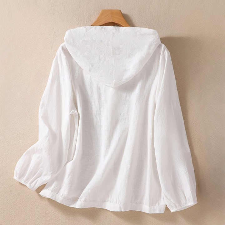 Women's Alice Linen Hooded Lightweight Blouse