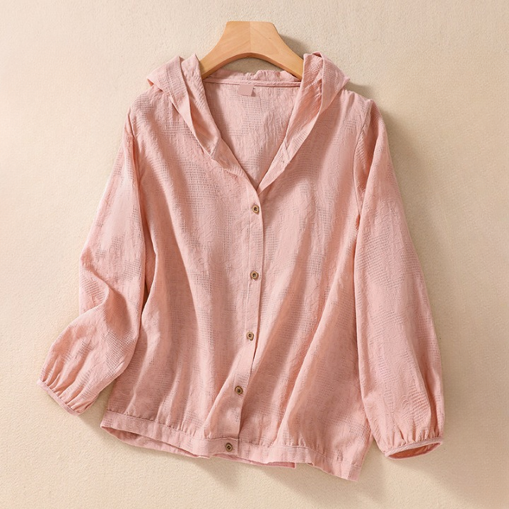 Women's Alice Linen Hooded Lightweight Blouse