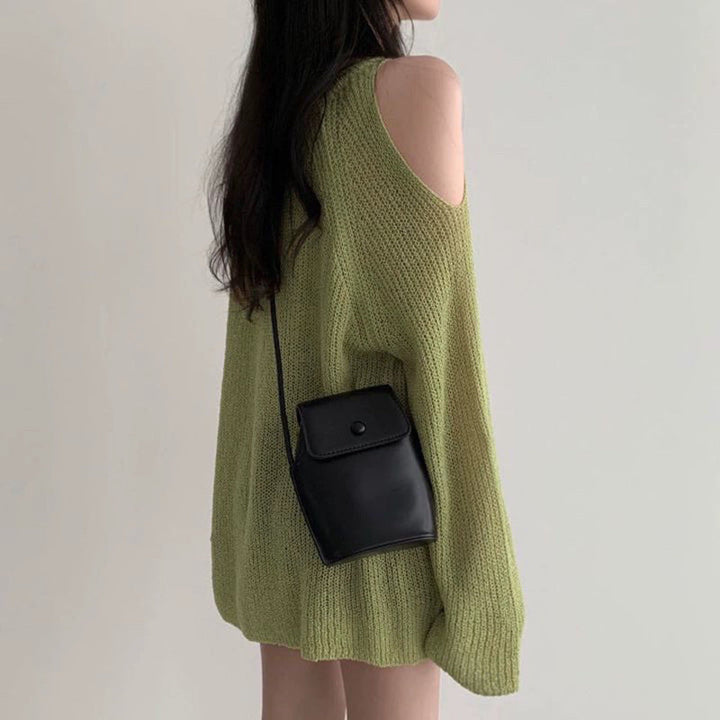 Women's Cassandra Cold Shoulder Knit One Size Sweater