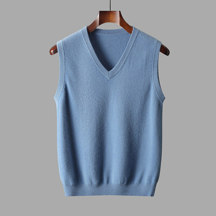 Men's Classic Wool V-Neck Sweater Vest