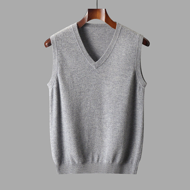 Men's Classic Wool V-Neck Sweater Vest
