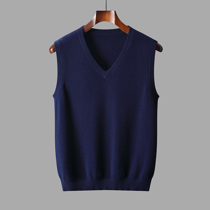 Men's Classic Wool V-Neck Sweater Vest