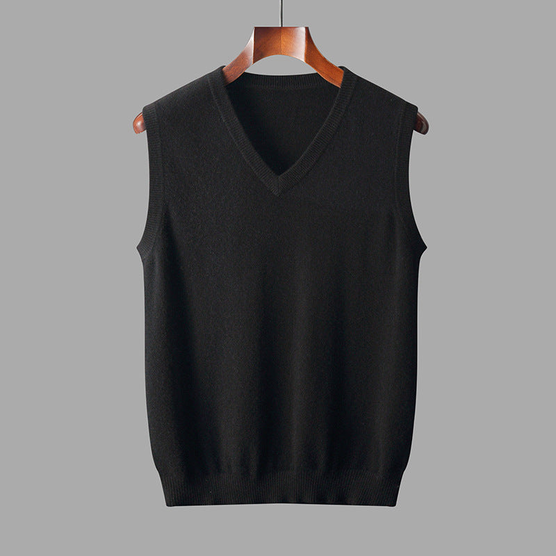 Men's Classic Wool V-Neck Sweater Vest