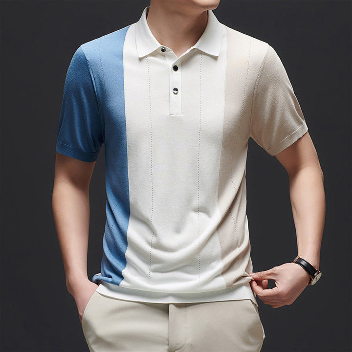 Men's Colorblock Lightweight Polo Shirt