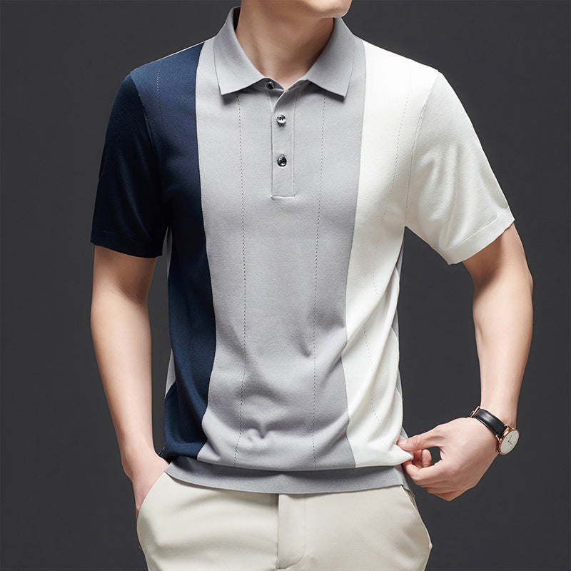 Men's Colorblock Lightweight Polo Shirt