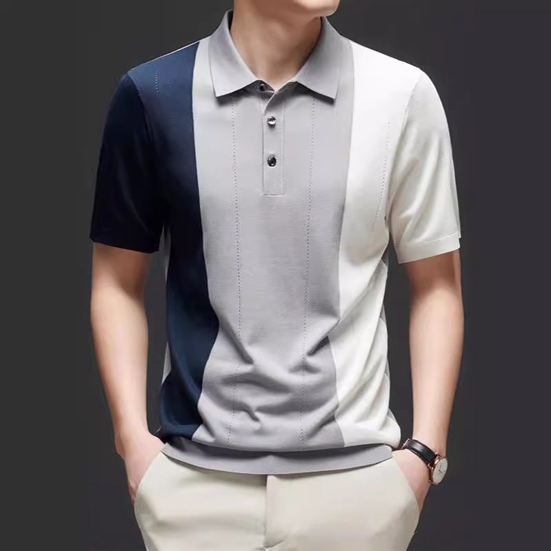 Men's Colorblock Lightweight Polo Shirt