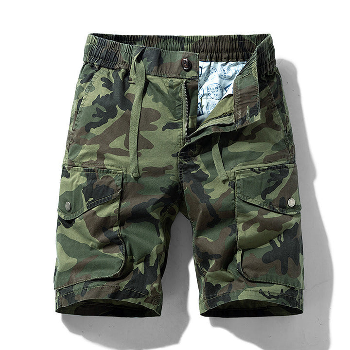 Men's Breathable Cotton Camo Cargo Shorts