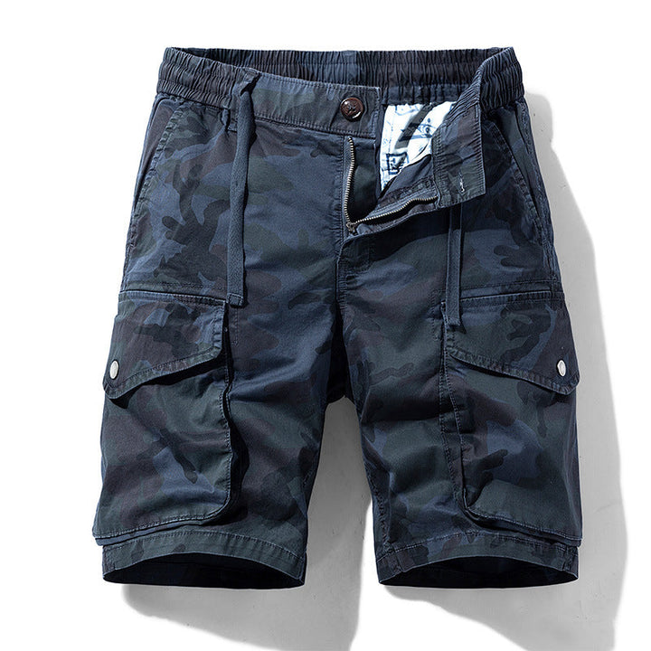 Men's Breathable Cotton Camo Cargo Shorts