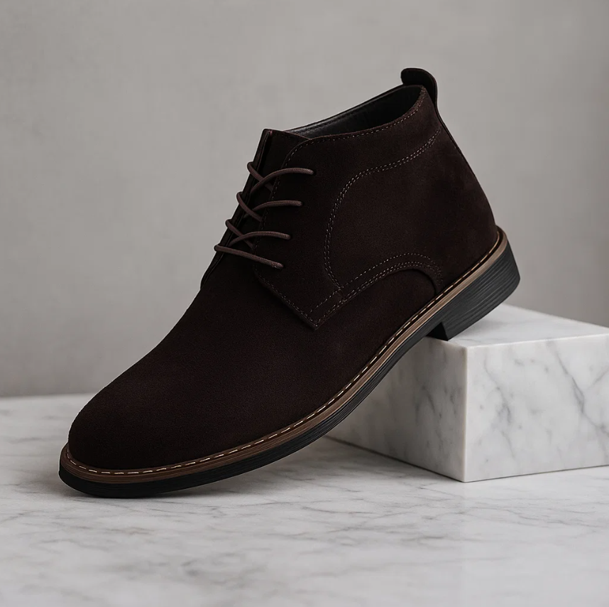 Men's Suede Dress Chukka Boots