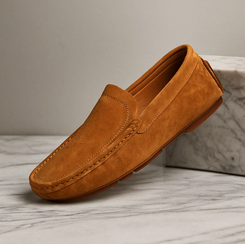 Men's Suede Slip-On Comfort Loafers