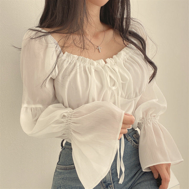 Women's Off-Shoulder Flowy Blouse