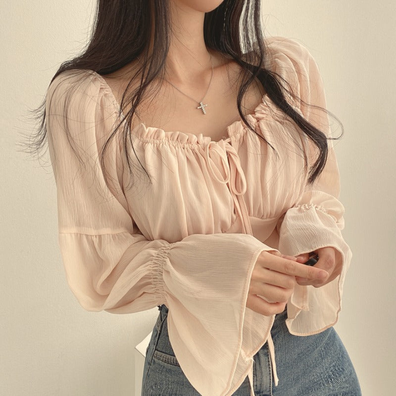 Women's Off-Shoulder Flowy Blouse