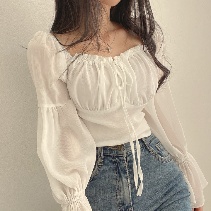 Women's Off-Shoulder Flowy Blouse